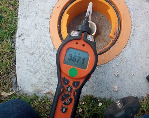 Equipamento Pid Tiger verificando poço